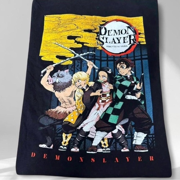 Demon Slayer Tops - Demon Slayer Black Graphic Tee